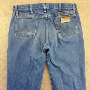 Wrangler Jeans Men's 34x32 Blue Cotton Denim Cowboy Cut Original Fit Retro Y2K